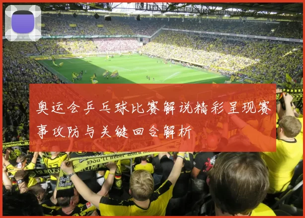 奥运会乒乓球比赛解说精彩呈现赛事攻防与关键回合解析